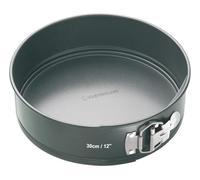MasterClass 30 cm Springform Cake Tin for Baking with Loose Base and PFOA, Non Stick, Robust 1 mm Carbon Steel, 12 Inch Extra Large Round Pan, Grey