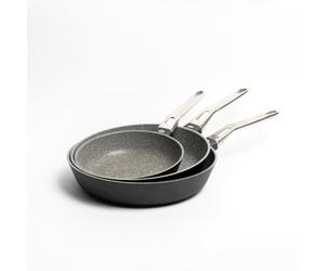 Masterclass 3Pc Aluminium Frying Pan Set With Double Non-Stick Coating