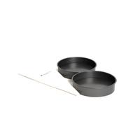 MasterClass 3pc Baking Bundle, Includes 2x Non-Stick Loose Base Round 20cm Sandwich Pans & a 40cm Icing & Piping Bag in Grey Masterclass Grey