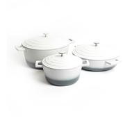MasterClass Set of 3 Casserole Dish 2.5L,4L,5L - Grey