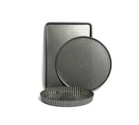 Crusty Bake Non-Stick Set, Includes Quiche Tin, Pizza and Baking Tray