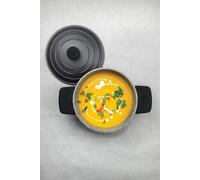 MasterClass 4pc Cookware Set with Cast Aluminium 5L Casserole Dish, Ombre Grey, and 3x Pan Handle Sleeves - Grey - Cast Aluminum - Casserole Dishes