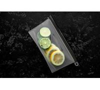 MasterClass 500ml Reusable Food Bag with Leakproof & Airtight Seal, BPA-Free Silicone in Clear Masterclass Clear