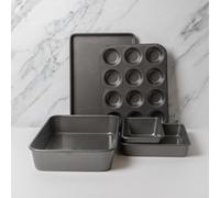 MasterClass 5pc Non-Stick Baking & Roasting Set in Charcoal Masterclass Charcoal