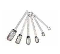Master Class kitchenCraft Stainless Steel 6 Piece Measuring Spoon Set