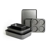 MasterClass 6Pc Non-Stick Bakeware Set With 2X Baking Trays, Loaf Tin And Yorkshire Pudding Pan And 2X Roasting Pans