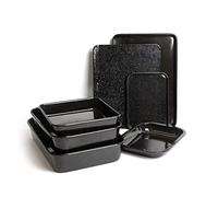 MasterClass 7 Piece Vitreous Enamel Bundle of Roasting Pans and Baking Trays