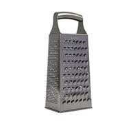 MasterClass Acid-Etched Stainless Steel Box Grater with Handle, 24 cm (9.5"), Silver