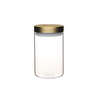 MasterClass Airtight Medium Glass Food Storage Jar with Brass Lid