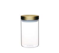 Masterclass Airtight Medium Glass Food Storage Jar With Brass Lid
