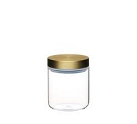 Masterclass Airtight Small Glass Food Storage Jar With Brass Lid