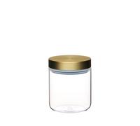 MasterClass Airtight Small Glass Food Storage Jar with Brass Lid Masterclass Multicolor