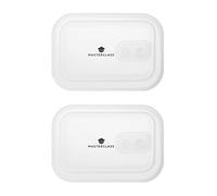 MasterClass All-in-One 2 Replacement Lids for Small 5ml, 75ml & 1ml Stainless Steel Containers, Airtight and Leakproof Silicone Seals