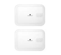 MasterClass All-in-One 2 Replacement Lids for Large 1300ml, 2000ml & 2700ml Stainless Steel Containers, Airtight and Leakproof Silicone Seals