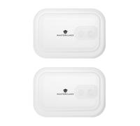 MasterClass All-in-One Set of 2 Replacement Lids - Small in White Masterclass White