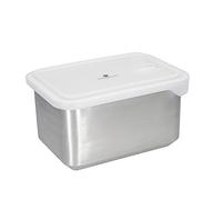 MasterClass All-in-One Stainless Steel Container with Lid, Oven, Freezer and Microwave Safe - 2.7 L, Black