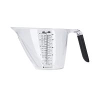 MasterClass Angled Measuring Jug 1L, Clear BPA Free Plastic Jug with Handle Masterclass Clear