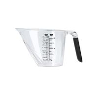 MasterClass Angled Measuring Jug 400ml, Clear BPA Free Plastic Jug with Handle