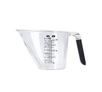 MasterClass Angled Measuring Jug 400ml, Clear BPA Plastic Jug with Handle