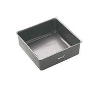 MasterClass Baking Tray, Cake Tin Non-Stick and Loose Bottom with PTFE, PFOA and BPA Free Non Stick, Robust 1mm Thick Carbon Steel, Deep Cake Tin, Square, 18cm (7")