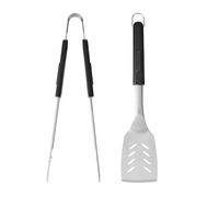 MasterClass Barbecue Tongs & Turner, Set of 2 - Silver - Stainless Steel - Kitchen Utensils