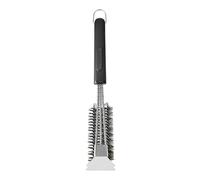 MasterClass BBQ Bristle Spiral Grill Brush with 3-in-1 Design, Heavy Duty Stainless Steel Cleaning Brush and Scraper for BBQ Grill, Rust Resistant, 5-Year Guarantee