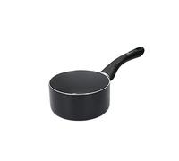 MasterClass Can-to-Pan Ceramic Eco Non-Stick Milk Pan with PTFE, PFOA and BPA Free Non Stick, Made from 1 % Recycled Aluminium, 14 cm, Black