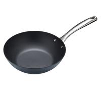 MasterClass Carbon Steel Induction Wok Non-Stick Frying Pan Cookware 24.5 cm