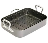 MasterClass Carbon Steel Roasting Pan with Removable Racks and Non-stick Coating