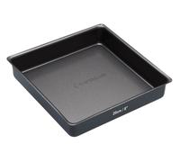 MasterClass Square Sandwich Tray, Cake Tin with PTFE, PFOA and BPA Free Non Stick, Robust 1mm Thick Carbon Steel, Square, 20cm , Grey