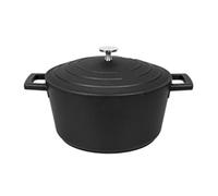 KITCHENCRAFT MasterClass Cast Aluminium Casserole Dish, 1.4L, Black
