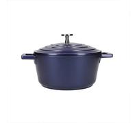 MasterClass Cast Aluminium Casserole Dish, Blue, 20cm/2.5Litre, Gift Boxed