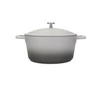 MasterClass Casserole Dish 24cm/4L – Lightweight Cast Aluminium, Induction & Oven Safe, Grey Ombre