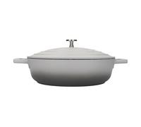 MasterClass Cast Aluminium Shallow Casserole Dish, Grey Ombre, 28cm/4Litre, Gift Boxed