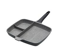 MasterClass Cast Aluminium Induction-Safe Non-Stick All-in-One Frying Pan, 32 cm (12.5"), Grey