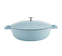 MasterClass Cast Aluminium 4L Shallow Casserole Dish Sky Blue