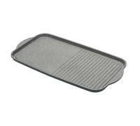 MasterClass Cast Aluminium 51cm Dual Griddle Tray - Grey - Aluminium - Griddle Pan