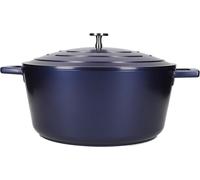MasterClass Cast Aluminium Casserole Dish, Blue, 28cm/5Litre, Gift Boxed