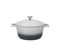 MasterClass Cast Aluminium Casserole Dish Grey Ombre 20cm 2.5L Lightweight with Lid Gift Boxed