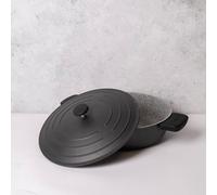 MasterClass Cast Aluminium Casserole Dish with Handle Covers, Black, 5L in Black Masterclass Black