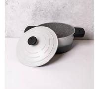 MasterClass Cast Aluminium Casserole Dish with Handle Covers, Ombre Grey, 2.5L in Grey Masterclass Grey