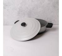 MasterClass Cast Aluminium Casserole Dish with Handle Covers, Ombre Grey, 4L in Grey Masterclass Grey