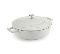 MasterClass Cast Aluminium Casserole Dish with Lid Lightweight, Dishwasher Safe 4L in Cream Masterclass Cream 4L