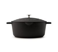 MasterClass Cast Aluminium Casserole Dish With Self-Basting Lid, Lighter Than Cast Iron Non-Stick Oval Black, Hob To Oven, Easy Gravy Pouring, Lip For Long Braising, Stews, Dishwasher safe, 30cm, 6L