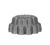 MasterClass Cast Aluminium Decorative Tiered Cake Tin, 24cm - Grey - Aluminium - Baking Tin
