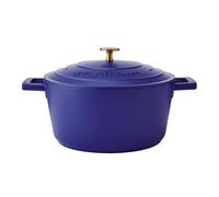 MasterClass Cast Aluminium Electric Blue Casserole Dish, 24cm, 4 Litre, Gift Boxed