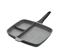 MasterClass Cast Aluminium Induction-Safe Non-Stick All-in-One Frying Pan, 32 cm (12.5"), Grey