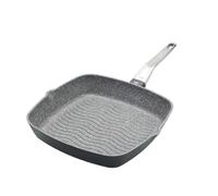 MasterClass Cast Aluminium Induction-Safe Non-Stick Griddle Pan, 28 cm (11"), Grey