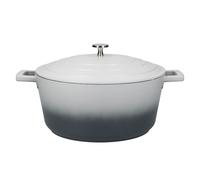 MasterClass Cast Aluminium Large 5 Litre Casserole Dish with Lid Ombre Grey
