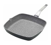 MasterClass Cast Aluminium Induction-Safe Non-Stick Griddle Pan, 28 cm (11"), Grey